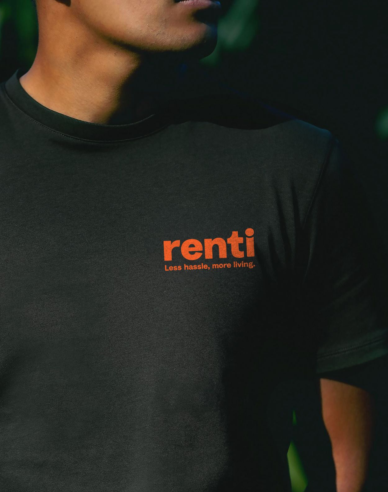 black t-shirt