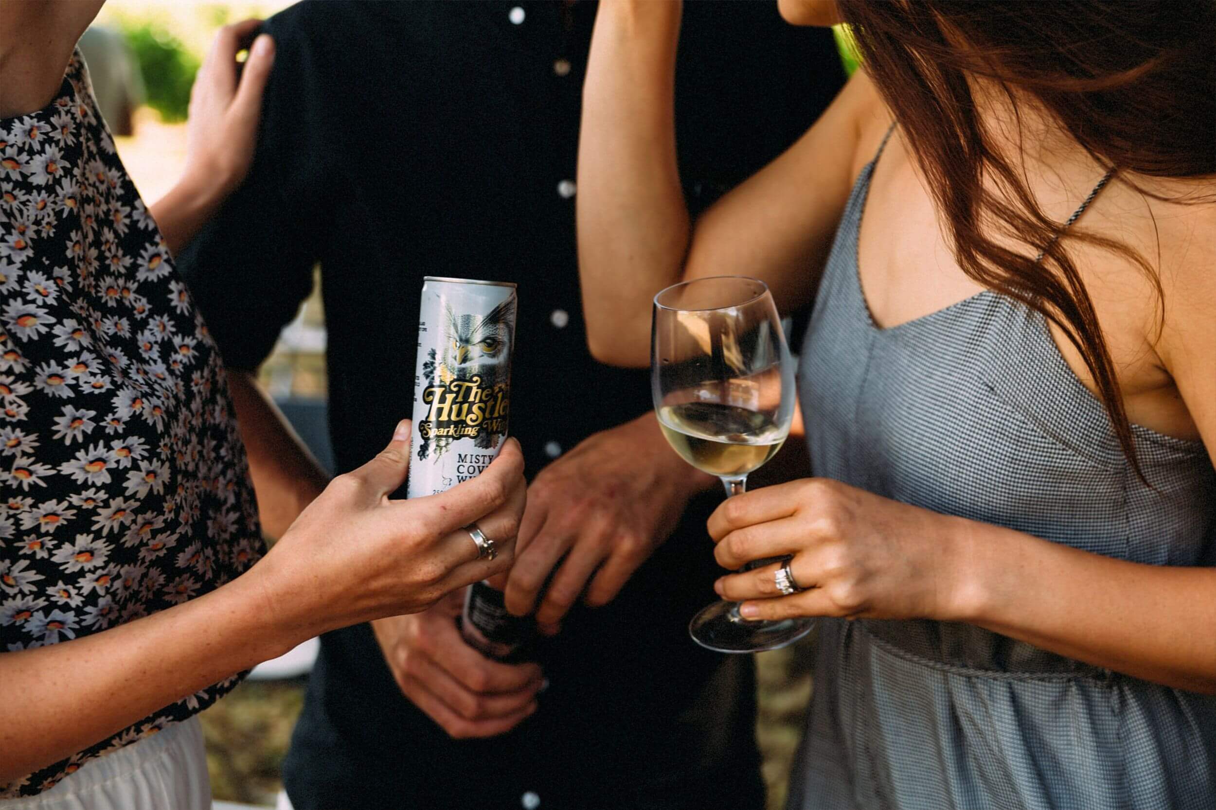 Group of people with wine