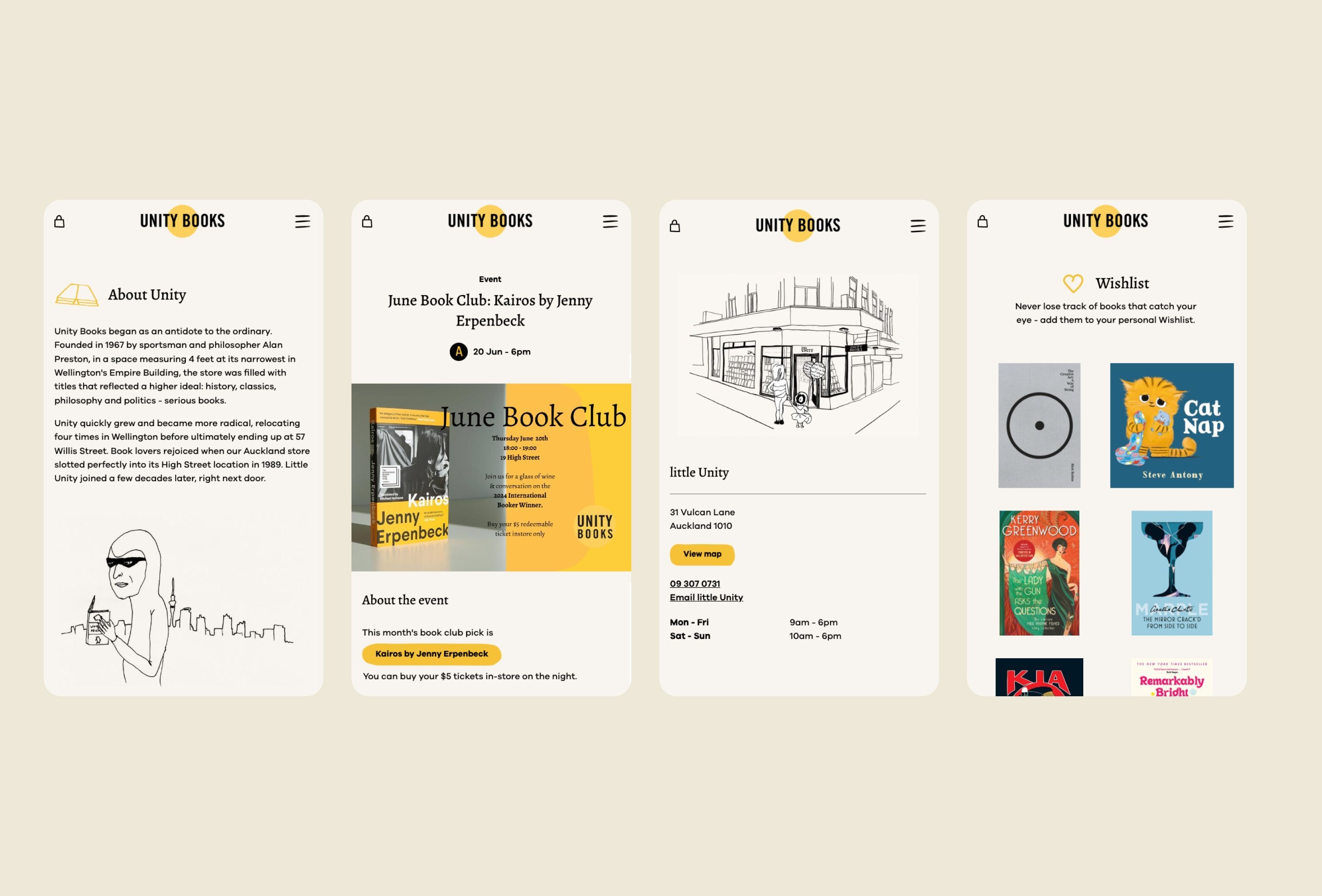 Unity Books Website