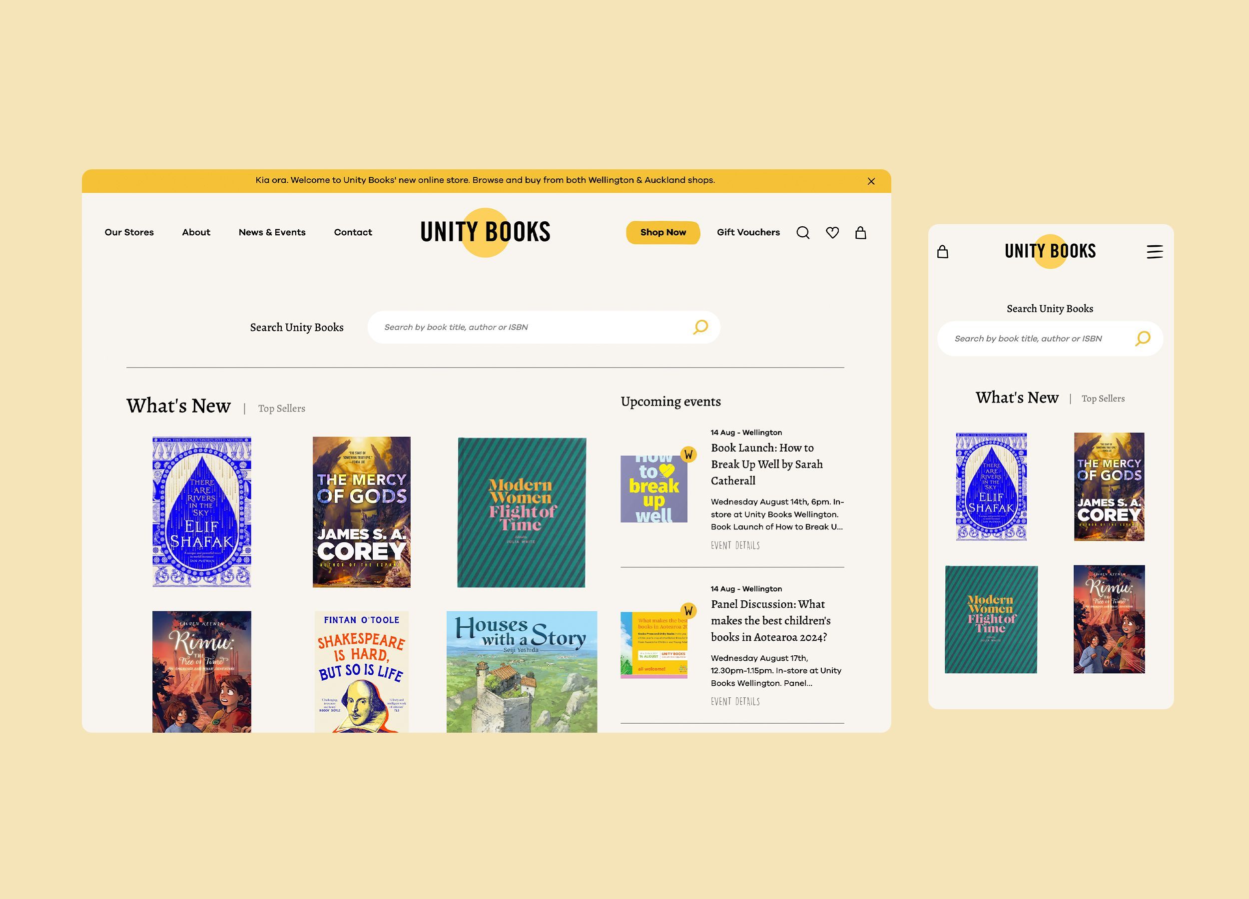 Unity Books Website