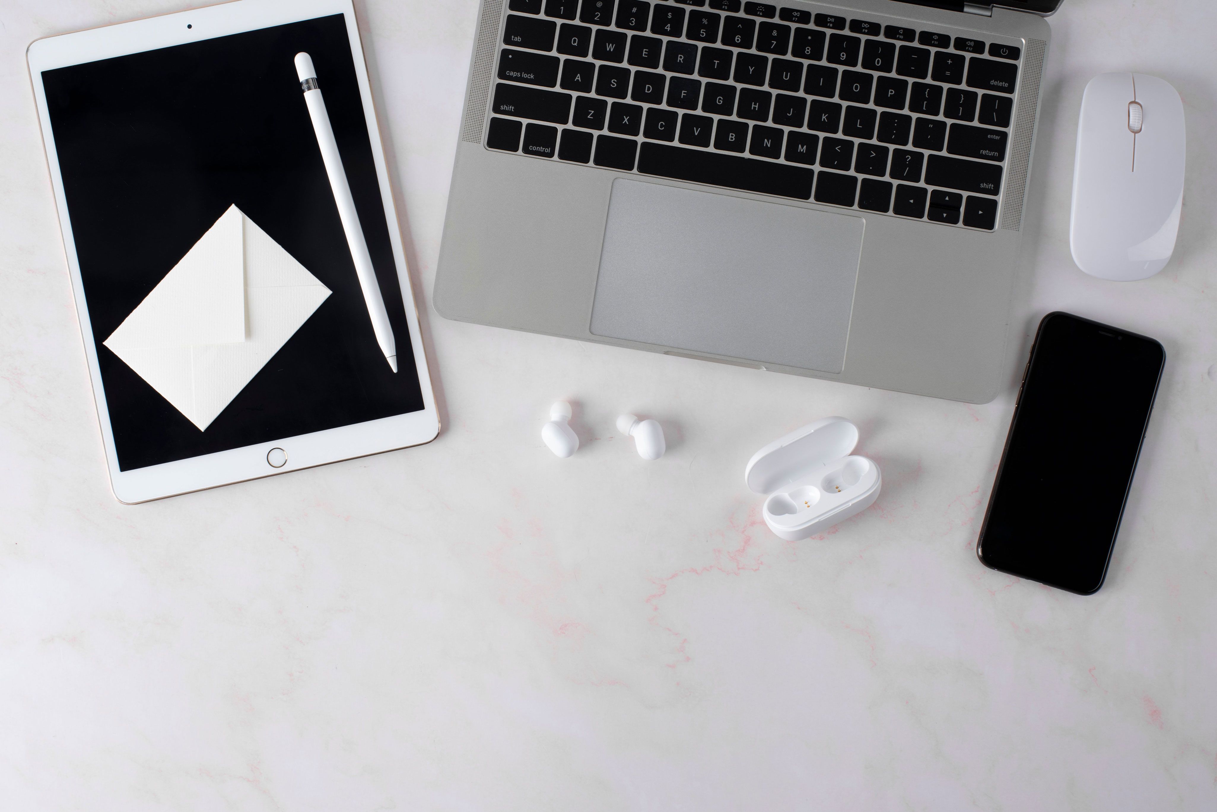 Devices on a table