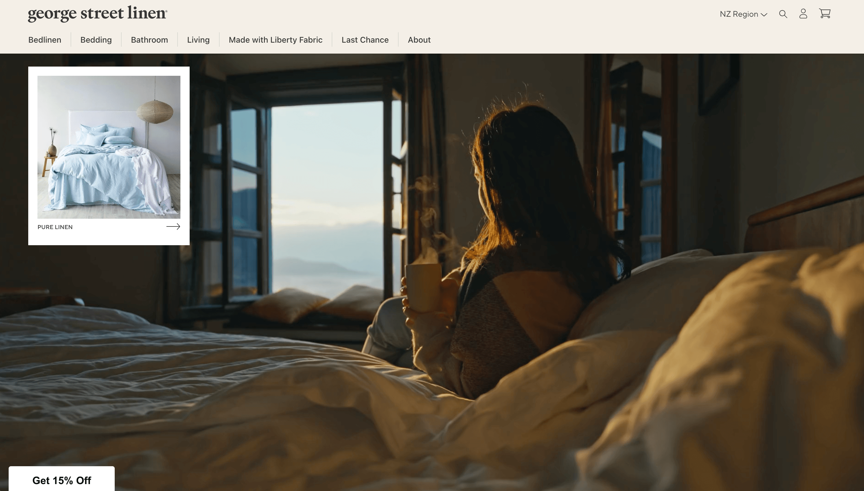 George Street Linen Website