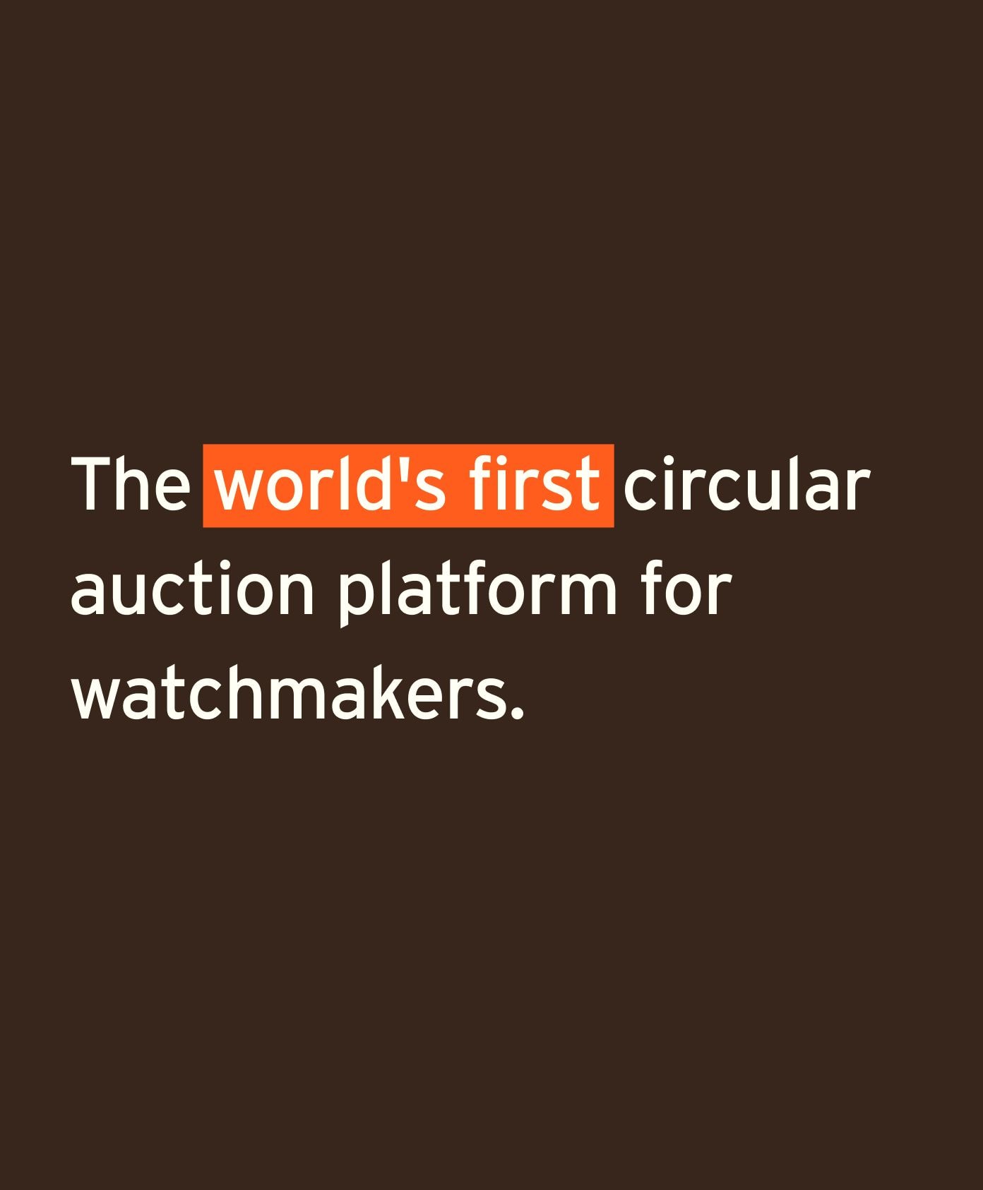 worlds first circular auction