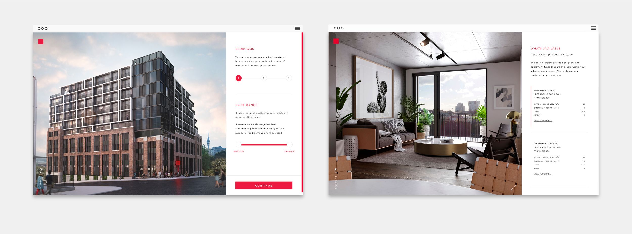 Website Spreads