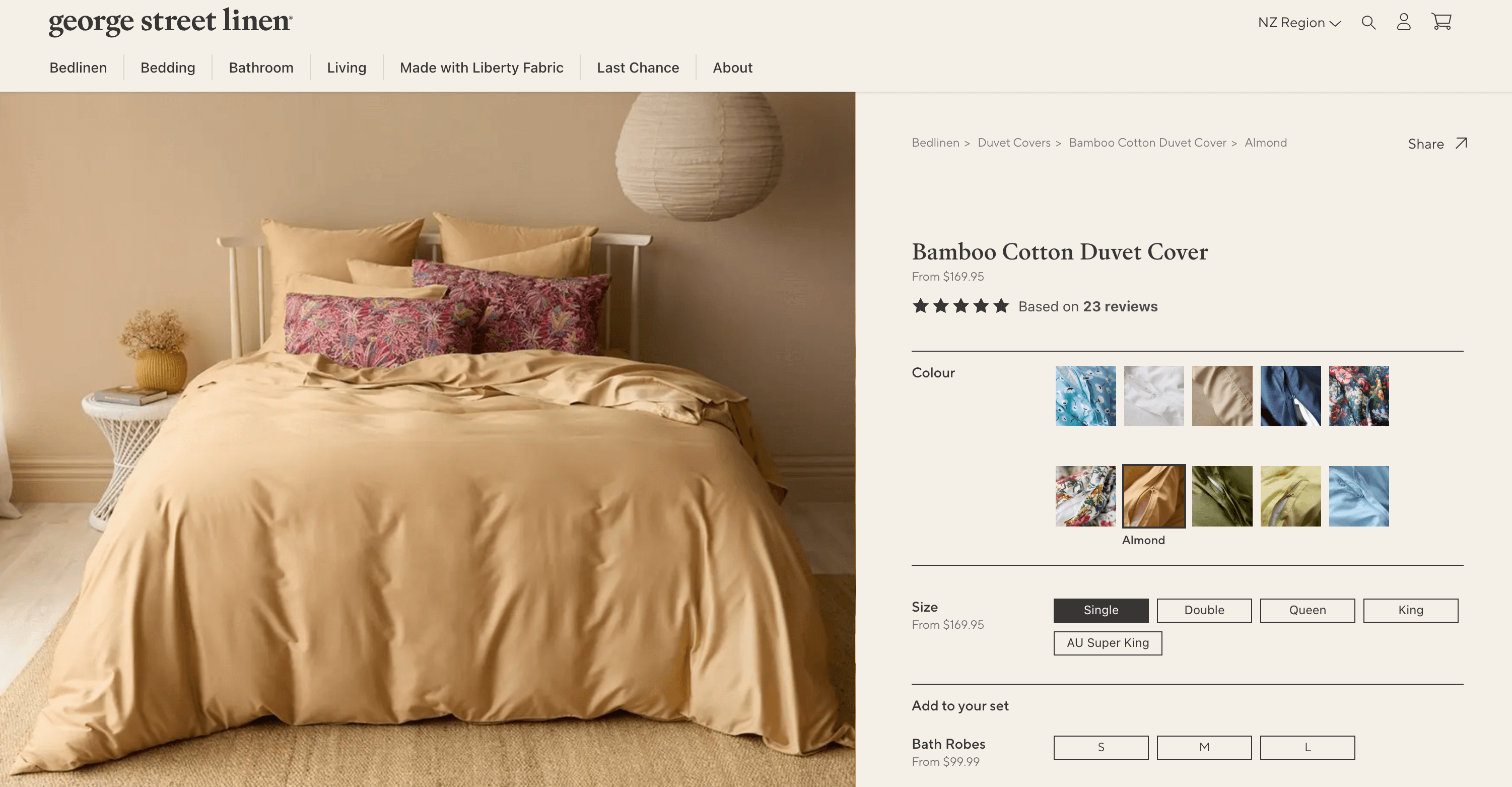 George Street Linen Website