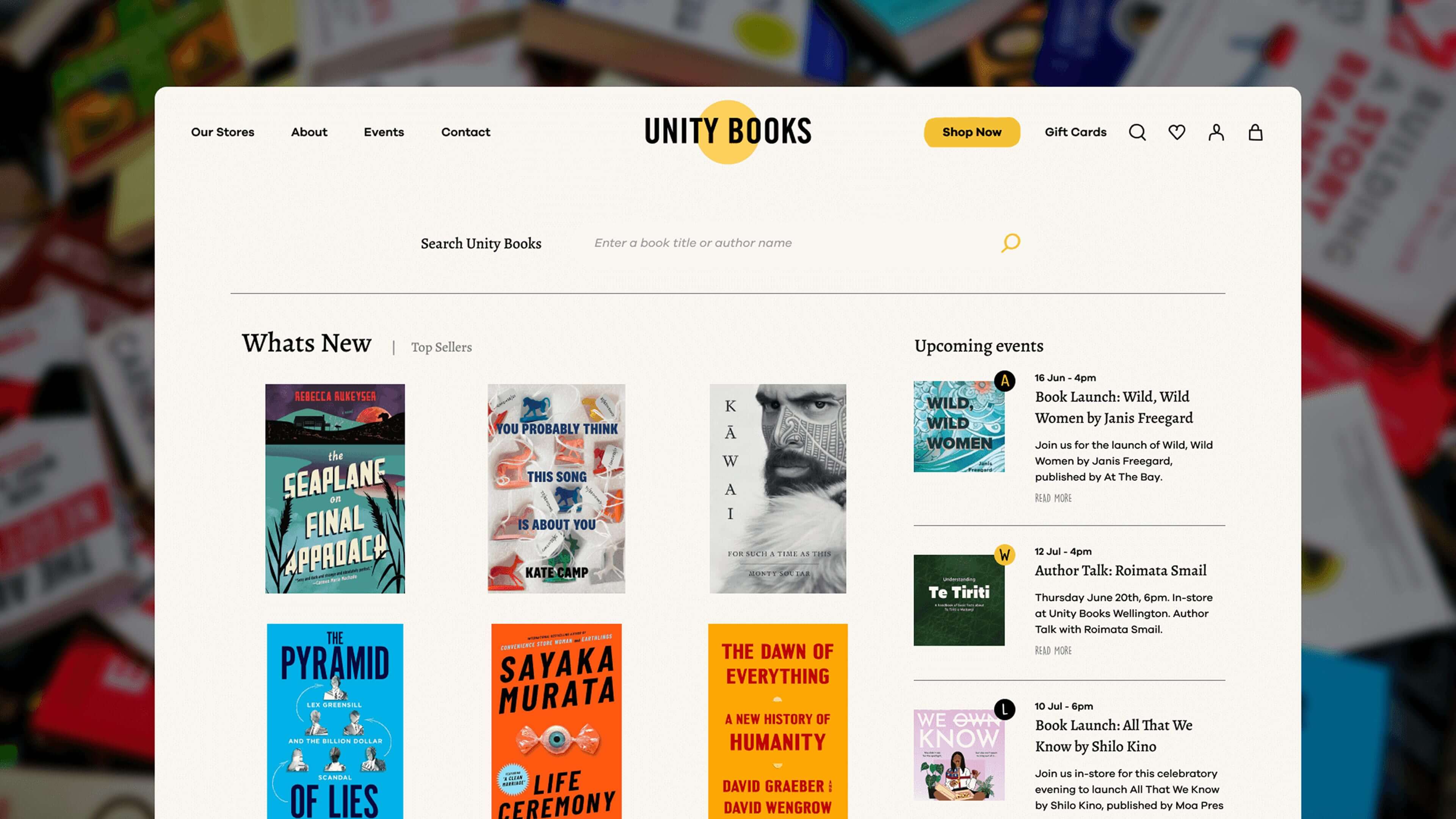 Unity Books website